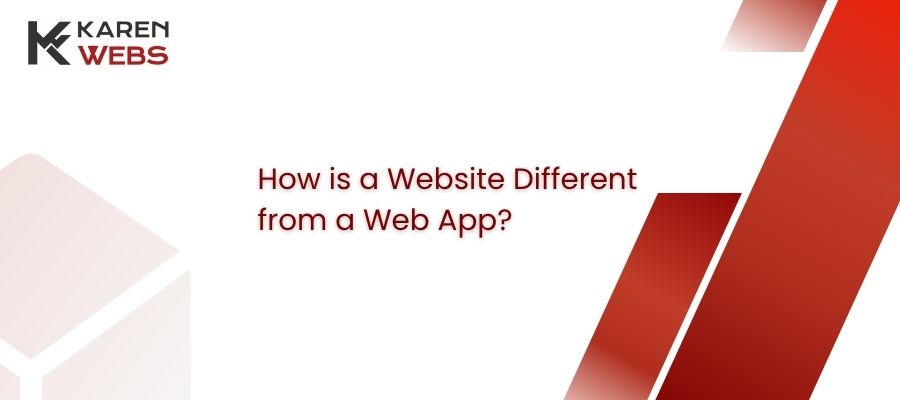how is a website different from a web app?