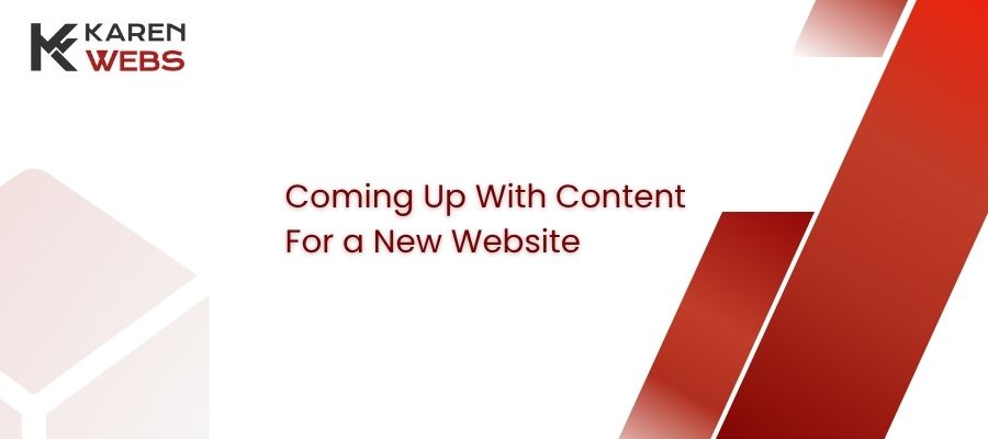 coming up with content for a new website