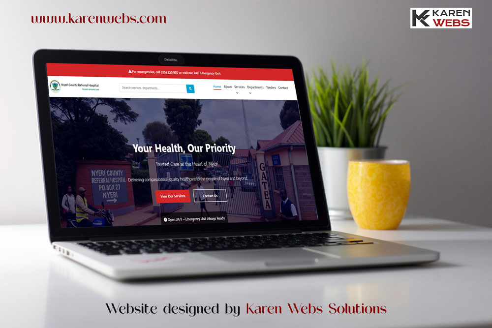 Nyeri County Referral Hospital Website
